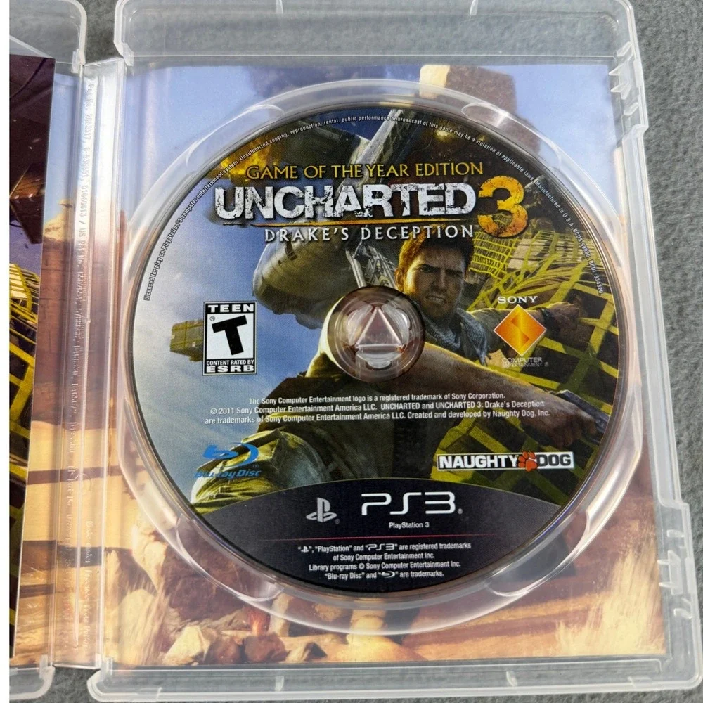 Uncharted 3 Drake's Deception GOTY Edition Sony PS3 PlayStation 3 Video Game